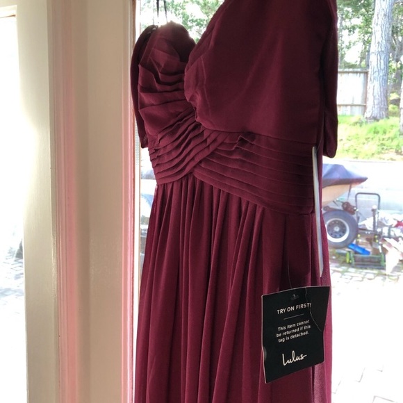 Lulus off the shoulder maxi dress - Picture 7 of 7